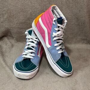 Vans Sk8-Hi Multicolor Colorblock Sneakers Women’s 10
